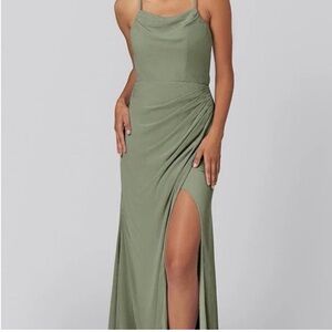 kennedy blue sue bridesmaid dress in sage